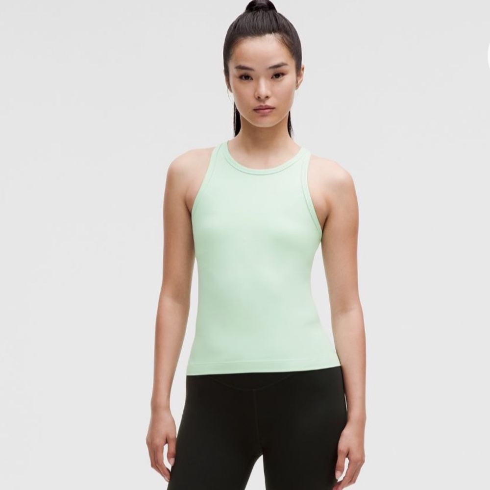 Lululemon align waist length tank color sea mist size 6